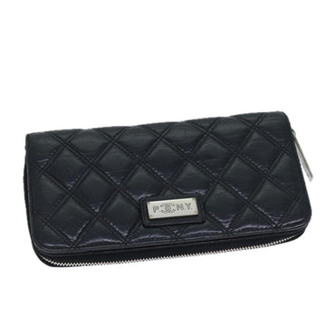 Top Quality Chanel Matelasse Long Wallet Leather Black CC Auth yk11586