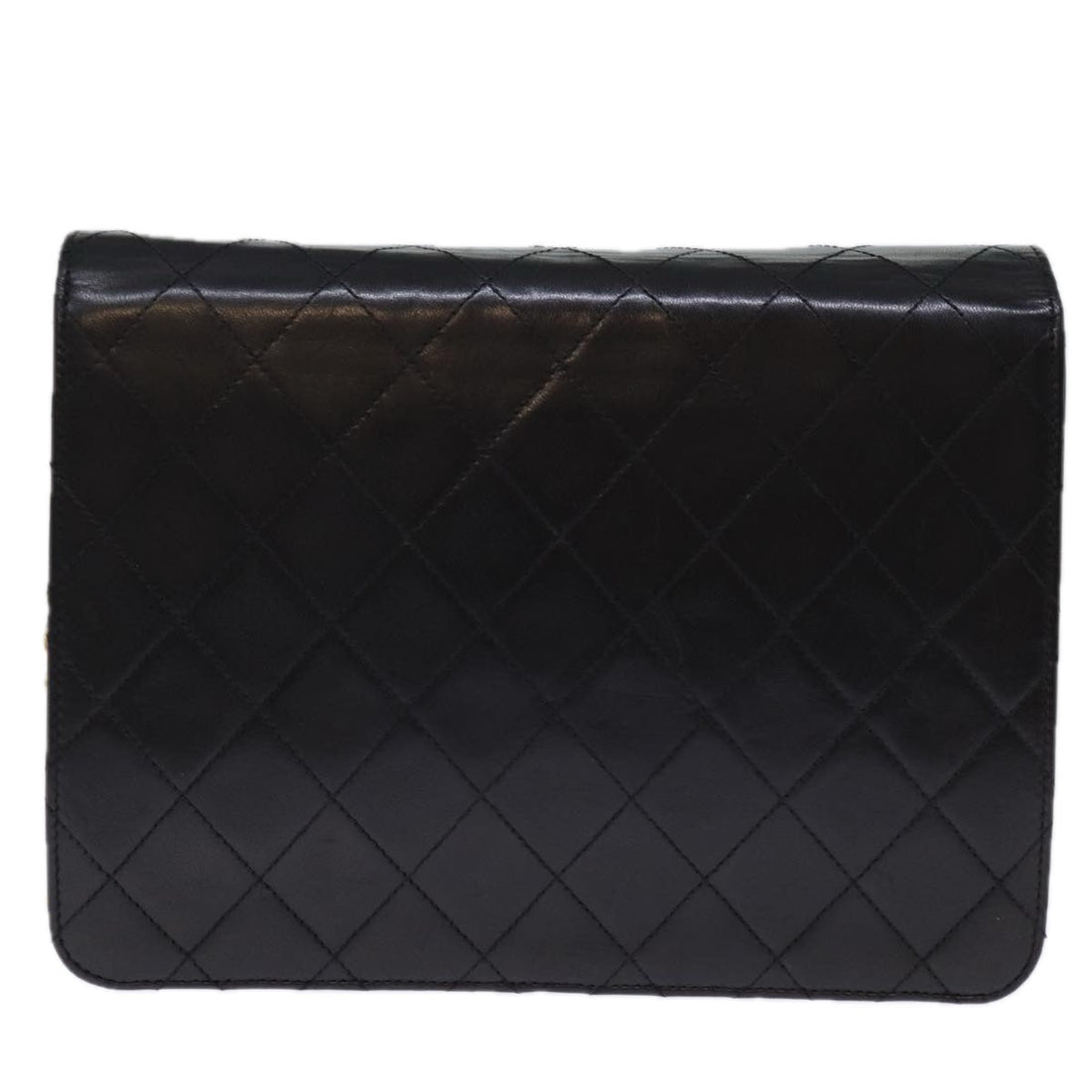 Top Quality Chanel Matelasse Chain Shoulder Bag Lamb Skin Black CC Auth yk12417A