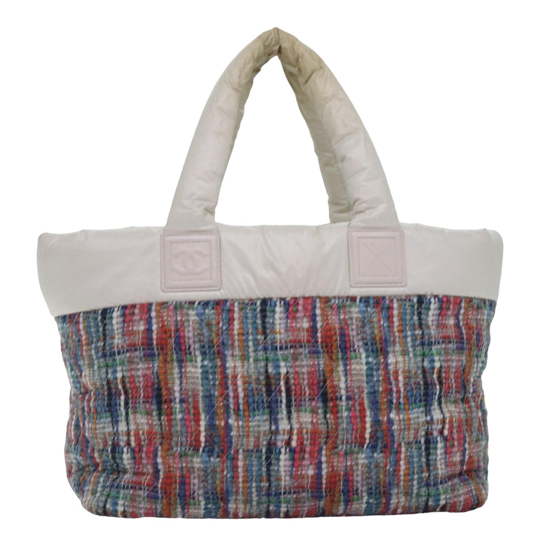 Top Quality Chanel Cococoon Hand Bag Nylon Multicolor CC Auth yk12872