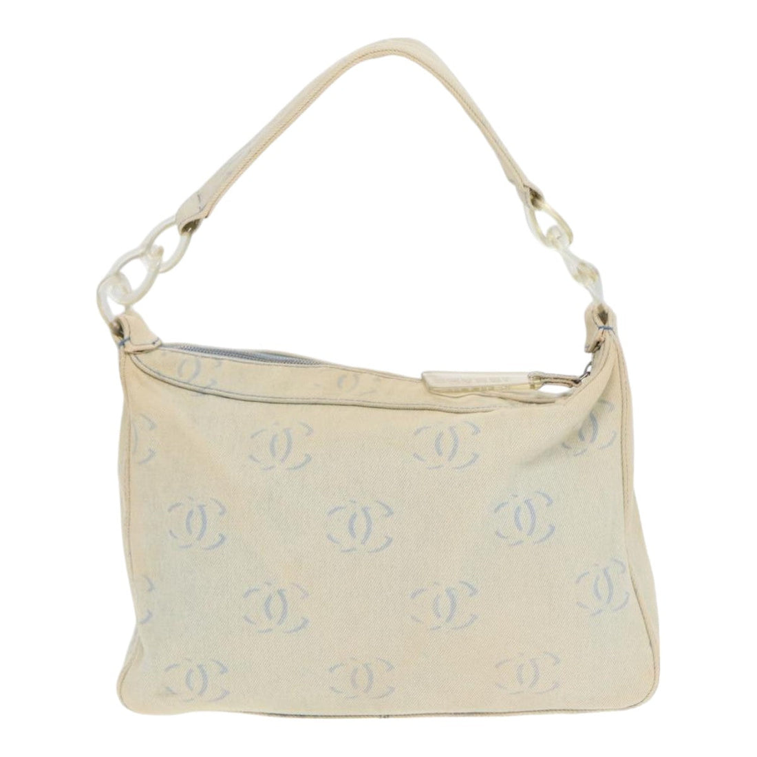 Top Quality Chanel COCO Mark Shoulder Bag Canvas Blue CC Auth yk14079