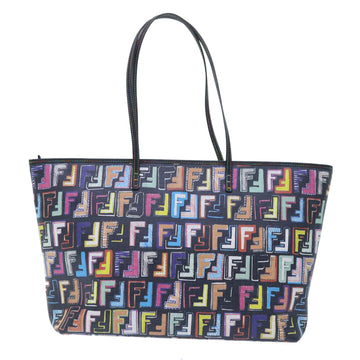 FENDI Zucca Canvas Tote Bag Multicolor 8BH185 Auth yk8065