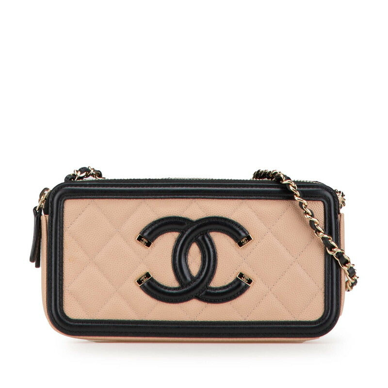Chanel Caviar CC Filigree Shoulder Bag