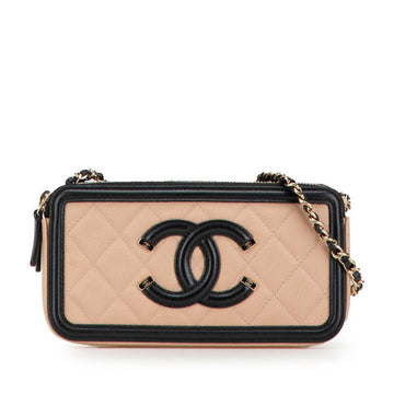 Chanel Caviar CC Filigree Shoulder Bag